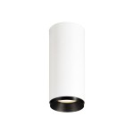 SLV 1004423 NUMINOS® S CL, DALI, Deckenaufbauleuchte, 3000 K, 7,8 W, 36°, matt weiß / matt schwarz 