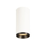 SLV 1004510 NUMINOS® M CL, DALI, Deckenaufbauleuchte, 2700 K, 13 W, 24°, matt weiß / matt schwarz 