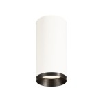 SLV 1004527 NUMINOS® M CL, DALI, Deckenaufbauleuchte, 4000 K, 13 W, 36°, matt weiß / matt schwarz 