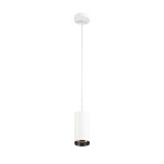 SLV 1004536 NUMINOS® M PD, DALI, Pendelleuchte, Pendellänge 250 cm, 2700 K, 13 W, 60°, matt weiß / matt schwarz 