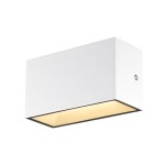 SLV 1005153 SITRA M, LED Outdoor Wandaufbauleuchte, weiss, CCT switch 3000/4000 K, IP 65 