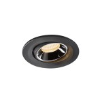 SLV 1005342 NUMINOS® MOVE S, Deckeneinbauleuchte schwarz / chrom 3000 K 40° 