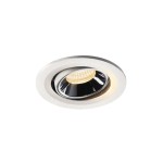 SLV 1005354 NUMINOS® MOVE S, Deckeneinbauleuchte weiß / chrom 3000 K 55° 