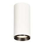 SLV 1005704 NUMINOS® XL CL, PHASE, Deckenaufbauleuchte, 4000 K, 28 W, 60°, matt weiß / matt schwarz 