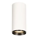 SLV 1005769 NUMINOS® XL CL, DALI, Deckenaufbauleuchte, 3000 K, 27 W, 36°, matt weiß / matt schwarz 