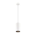 SLV 1005780 NUMINOS® XL PD, DALI, Pendelleuchte, Pendellänge 250 cm, 2700 K, 27 W, 24°, matt weiß / matt schwarz 