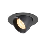 SLV 1005831 NUMINOS® GIMBLE XS, Deckeneinbauleuchte schwarz 3000 K 20° 