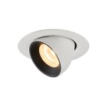 SLV 1005840 NUMINOS® GIMBLE XS, Deckeneinbauleuchte weiß / schwarz 3000 K 20° 