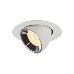 SLV 1005842 NUMINOS® GIMBLE XS, Deckeneinbauleuchte weiß / chrom 3000 K 20° 