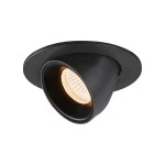 SLV 1005867 NUMINOS® GIMBLE S, Deckeneinbauleuchte schwarz 2700 K 20° 