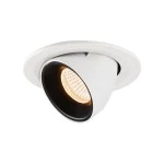 SLV 1005876 NUMINOS® GIMBLE S, Deckeneinbauleuchte weiß / schwarz 2700 K 20° 