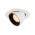 SLV 1005879 NUMINOS® GIMBLE S, Deckeneinbauleuchte weiß / schwarz 2700 K 40° 