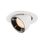 SLV 1005881 NUMINOS® GIMBLE S, Deckeneinbauleuchte weiß / chrom 2700 K 40° 