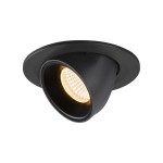 SLV 1005891 NUMINOS® GIMBLE S, Deckeneinbauleuchte schwarz 3000 K 55° 