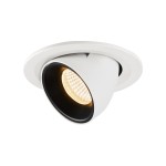 SLV 1005897 NUMINOS® GIMBLE S, Deckeneinbauleuchte weiß / schwarz 3000 K 40° 