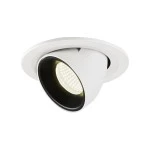 SLV 1005915 NUMINOS® GIMBLE S, Deckeneinbauleuchte weiß / schwarz 4000 K 40° 