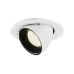 SLV 1005918 NUMINOS® GIMBLE S, Deckeneinbauleuchte weiß / schwarz 4000 K 55° 