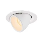 SLV 1005931 NUMINOS® GIMBLE M, Deckeneinbauleuchte weiß 2700 K 20° 