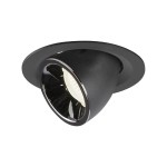 SLV 1005959 NUMINOS® GIMBLE M, Deckeneinbauleuchte schwarz / chrom 4000 K 20° 
