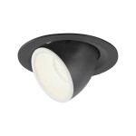 SLV 1005961 NUMINOS® GIMBLE M, Deckeneinbauleuchte schwarz / weiß 4000 K 40° 