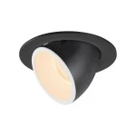 SLV 1005976 NUMINOS® GIMBLE L, Deckeneinbauleuchte schwarz / weiß 2700 K 20° 