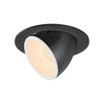 SLV 1005979 NUMINOS® GIMBLE L, Deckeneinbauleuchte schwarz / weiß 2700 K 40° 