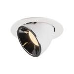 SLV 1006010 NUMINOS® GIMBLE L, Deckeneinbauleuchte weiß / chrom 3000 K 55° 