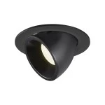 SLV 1006014 NUMINOS® GIMBLE L, Deckeneinbauleuchte schwarz 4000 K 40° 