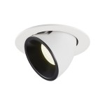 SLV 1006023 NUMINOS® GIMBLE L, Deckeneinbauleuchte weiß / schwarz 4000 K 40° 