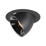 SLV 1006031 NUMINOS® GIMBLE XL, Deckeneinbauleuchte schwarz / chrom 2700 K 20° 