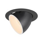 SLV 1006036 NUMINOS® GIMBLE XL, Deckeneinbauleuchte schwarz / weiß 2700 K 55° 