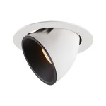 SLV 1006044 NUMINOS® GIMBLE XL, Deckeneinbauleuchte weiß / schwarz 2700 K 55° 