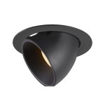 SLV 1006053 NUMINOS® GIMBLE XL, Deckeneinbauleuchte schwarz 3000 K 55° 