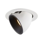SLV 1006056 NUMINOS® GIMBLE XL, Deckeneinbauleuchte weiß / schwarz 3000 K 20° 