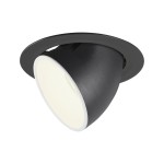 SLV 1006069 NUMINOS® GIMBLE XL, Deckeneinbauleuchte schwarz / weiß 4000 K 40° 
