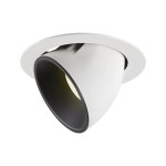 SLV 1006080 NUMINOS® GIMBLE XL, Deckeneinbauleuchte weiß / schwarz 4000 K 55° 