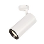 SLV 1006098 NUMINOS® XL SPOT, PHASE, Deckenaufbauleuchte, 4000 K, 28 W, 24°, matt weiß / matt schwarz 