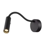 SLV 1006162 KARPO GOOSE, Wandaufbauleuchte schwarz 5,8 W 3000 K 40° 