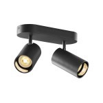 SLV 1006425 ASTO TUBE, Deckenaufbauleuchte, zylindrisch, max. 2x10 W, schwarz 