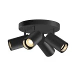 SLV 1006429 ASTO TUBE, Deckenaufbauleuchte, zylindrisch, max. 4x10 W, schwarz 