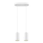 SLV 1006434 ASTO TUBE, Pendelleuchte, GU10, Pendellänge 250 cm, max. 2x10 W, weiß 