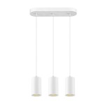 SLV 1006436 ASTO TUBE, Pendelleuchte, GU10, Pendellänge 250 cm, max. 3x10 W, weiß 