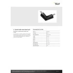 SLV 1006575 L-Verbinder mechanisch, 48V TRACK, für Aufbauschiene standard, links, schwarz 