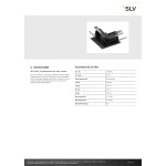 SLV 1006587 L-Verbinder, 48V TRACK, für Einbauschiene tief, links, schwarz 