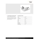 SLV 1006590 L-Verbinder mechanisch, 48V TRACK, für Einbauschiene tief, rechts, weiß 