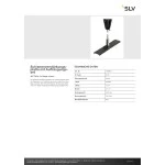 SLV 1006601 Schienenverstärkungsplatte mit Aufhängungsset, 48V TRACK, 1 m Stange, schwarz 