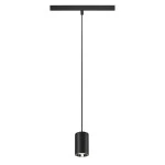 SLV 1006800 NUMINOS® XS, 48V Pendelleuchte, Pendellänge 150 cm, 4000 K, 40°, DALI 2, matt schwarz / glänzend chrom 