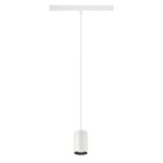 SLV 1006807 NUMINOS® XS, 48V Pendelleuchte, Pendellänge 150 cm, 4000 K, 40°, DALI 2, matt weiß / matt schwarz 