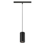 SLV 1006815 NUMINOS® S 48V TRACK, DALI, Pendelleuchte, schwarz / chrom, 16 W, 960 lm, 2700 K, CRI 90, 20° 