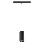 SLV 1006818 NUMINOS® S 48V TRACK, DALI, Pendelleuchte, schwarz / chrom, 16 W, 1000 lm, 2700 K, CRI 90, 40° 